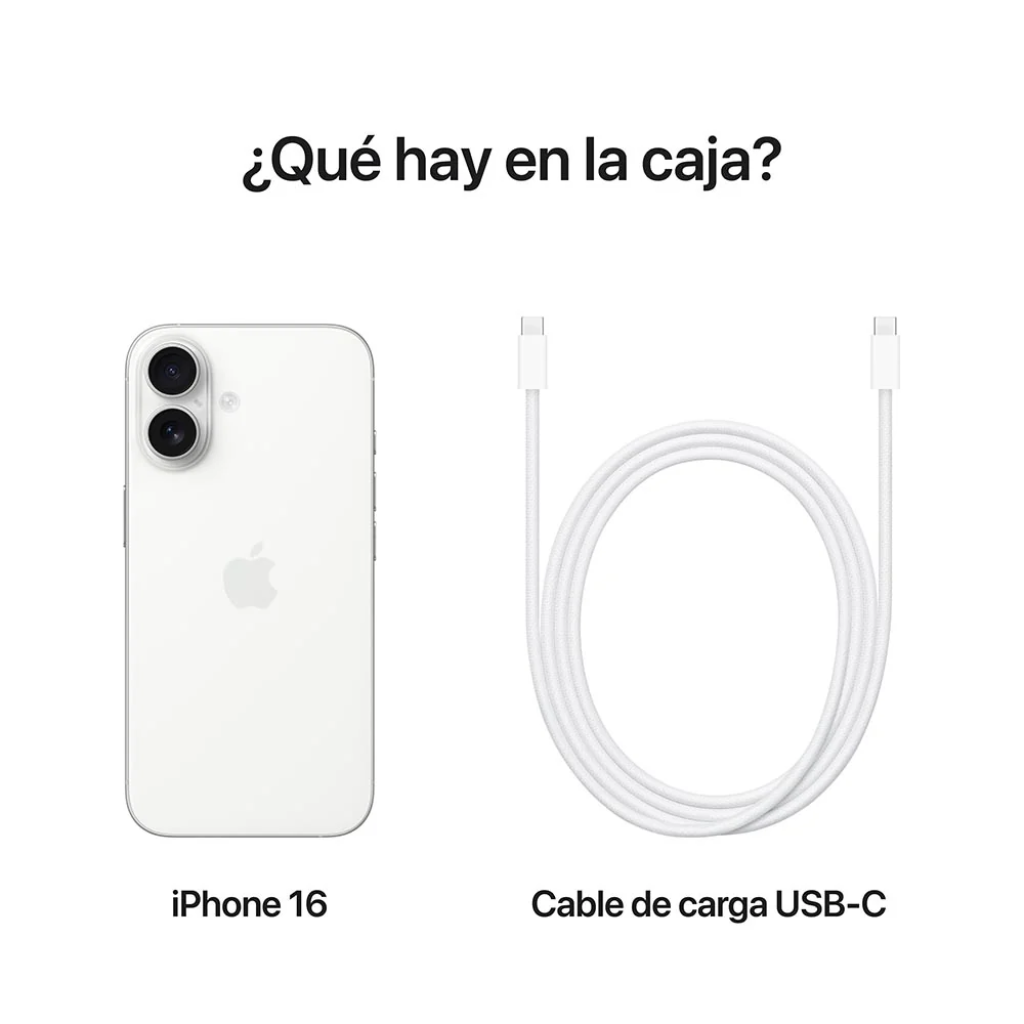 iPhone 16 e-SIM 128 Blanco