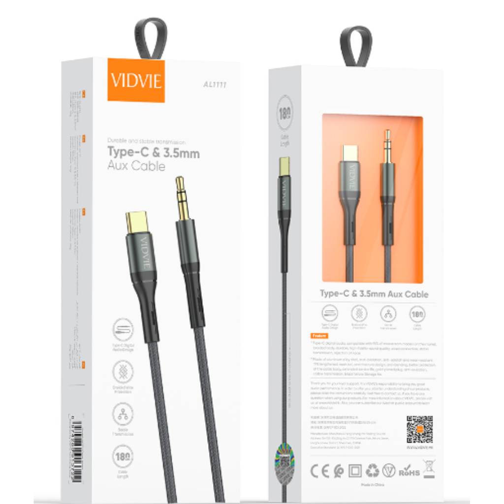 Cable Tipo C Y 3.5 mm AL1111 VIDVIE