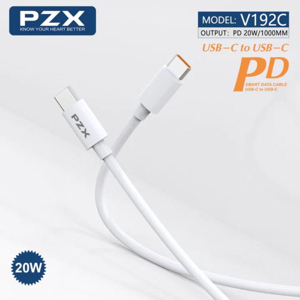 Cable de Datos y Carga USB-C a USB-C PZX V192C