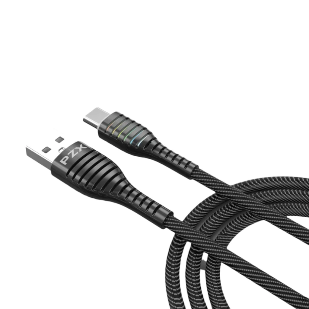 Cable de Datos y Carga Ultrarresistente Trenzado USB - USB-C PZX V186S