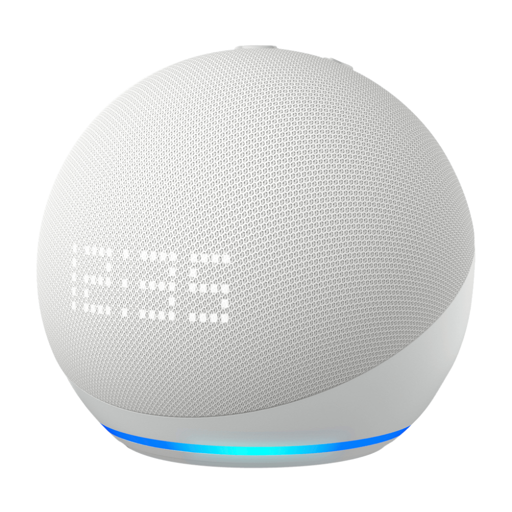 Alexa Echo Dot 5ª Gen Altavoz Inteligente con Reloj Blanco - Amazon